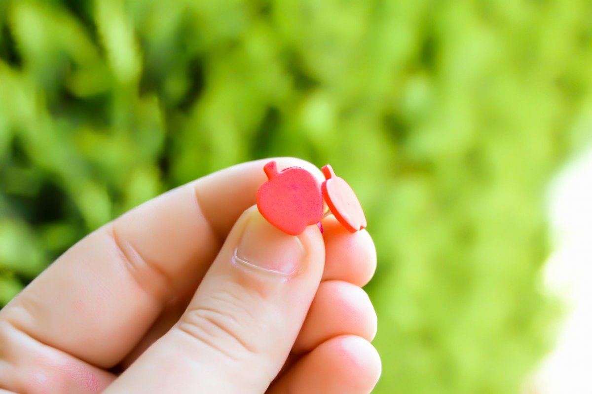 Jablíčka - náušnice,puzety