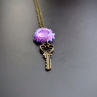 Fialový klíč - náhrdelník