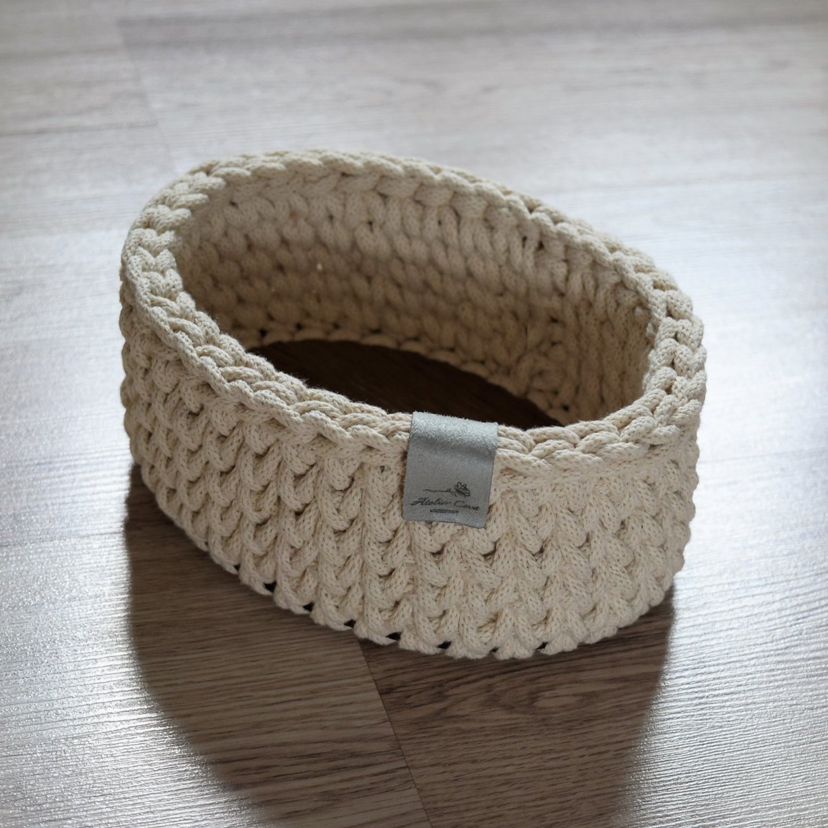 Košík ovál - režný