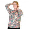 Společenské tričko NORA / paisley, L - XL