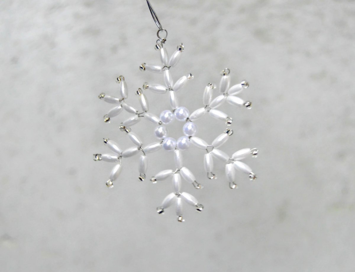 Z nebe čerstvé bílé vločky - hvězda