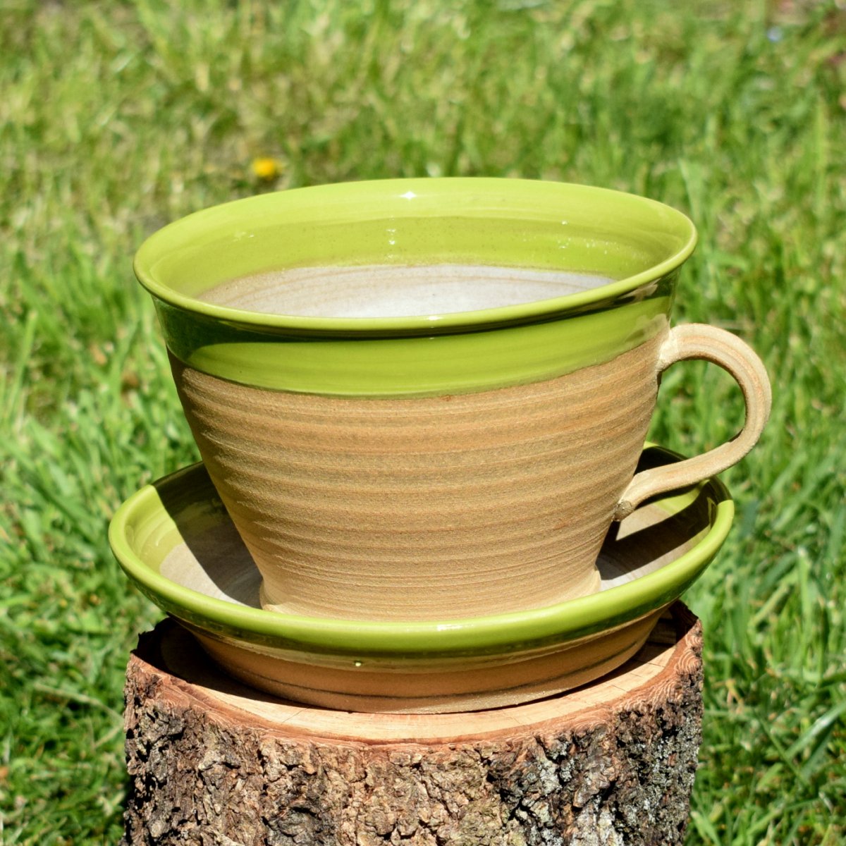 Květináč  - šálek s talířkem