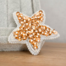 Divoká zlatá hvězda - brož