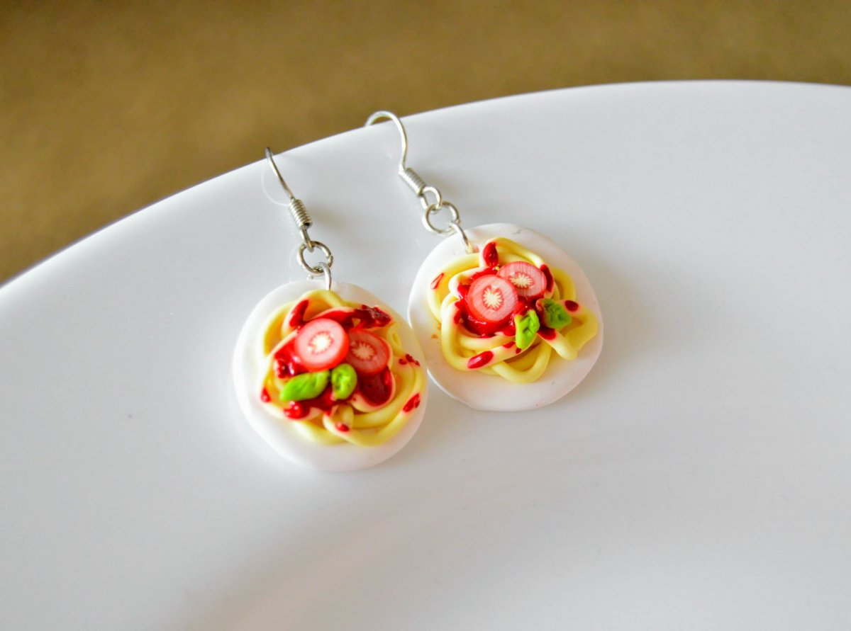 Špagety - náušnice