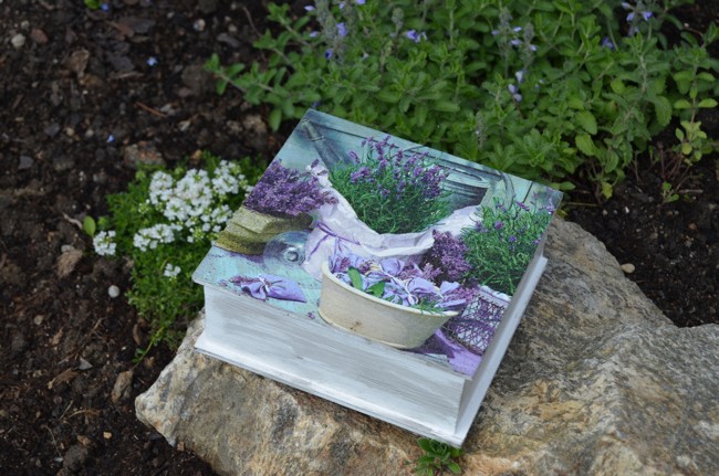 Krabička, šperkovnice - levandule