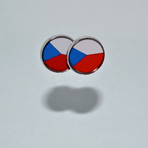 Náušnice - Česká vlajka