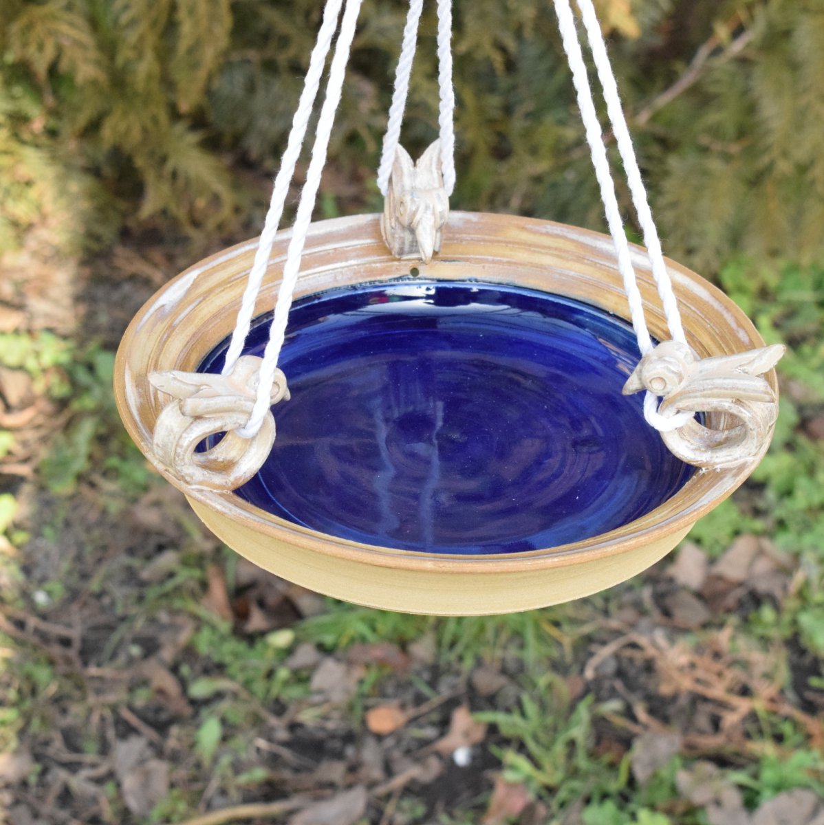 Pítko pro ptáčky  s ptáčky