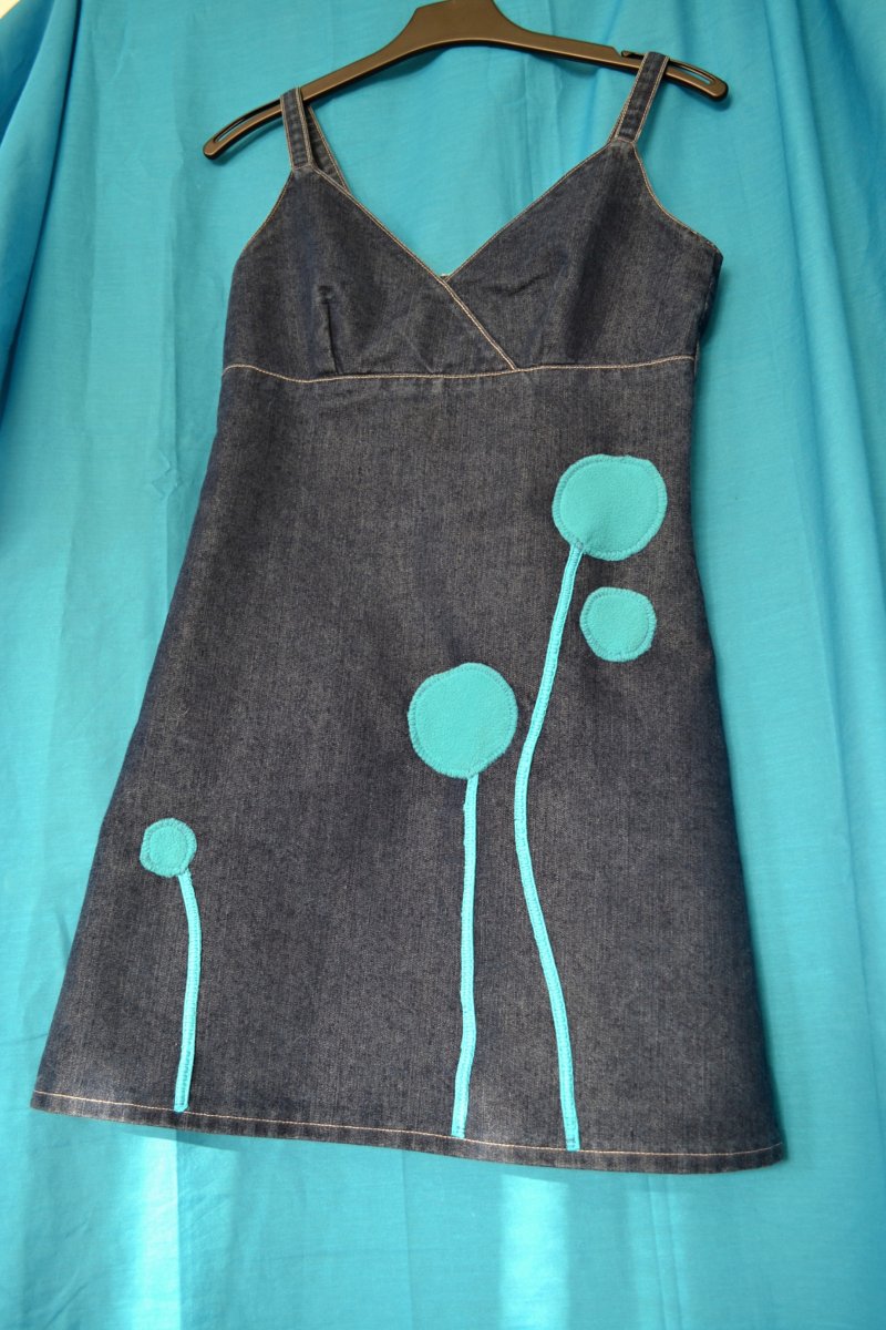 Šaty Zmrzlé květy vel.S 