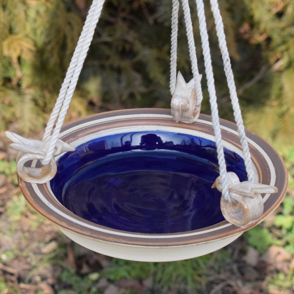 Pítko pro ptáčky  s ptáčky