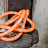 Elegantnost bílé a oranžové - náramek, náhrdelník