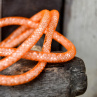 Elegantnost bílé a oranžové - náramek, náhrdelník