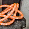 Elegantnost bílé a oranžové - náramek, náhrdelník