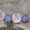 Náhrdelník porcelánový lila fialkový