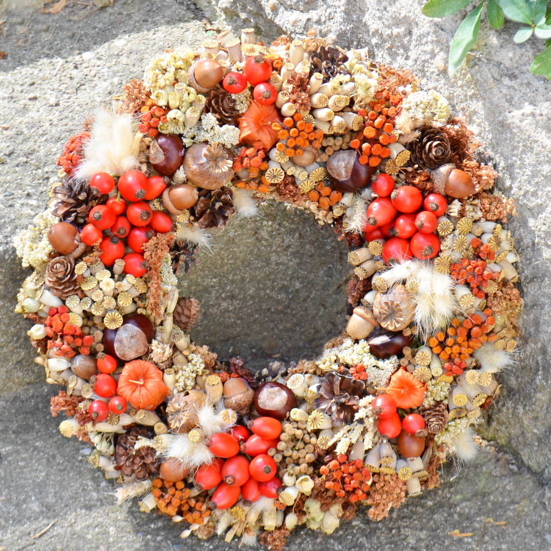 Věnec podzimní šípkový