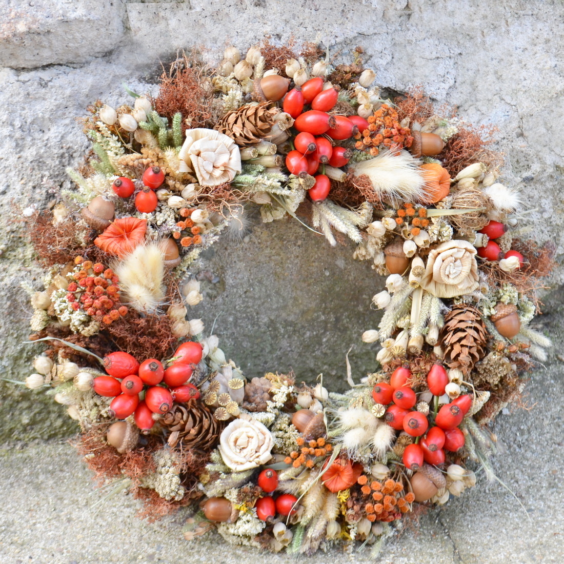 Věnec podzimní šípkový