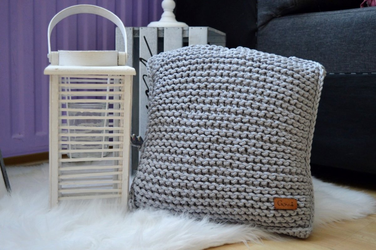 Pletený polštář