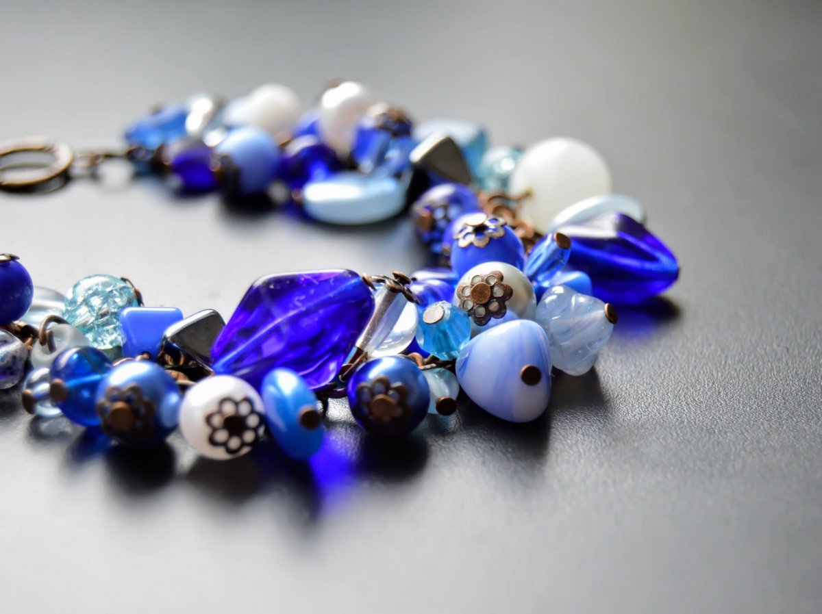 Modrá jako noc - náramek