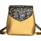 Peštovka - batoh Bellini - zlatošedé tlapky se zlatou