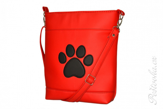  crossbody kabelka s výšivkou > červená s černou