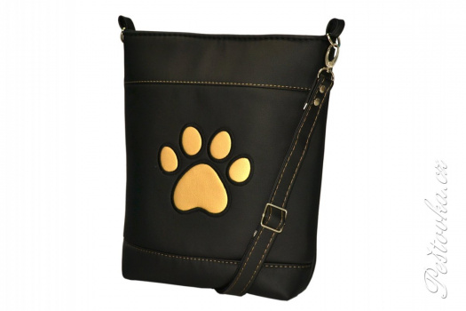  crossbody kabelka s výšivkou > černá se zlatou