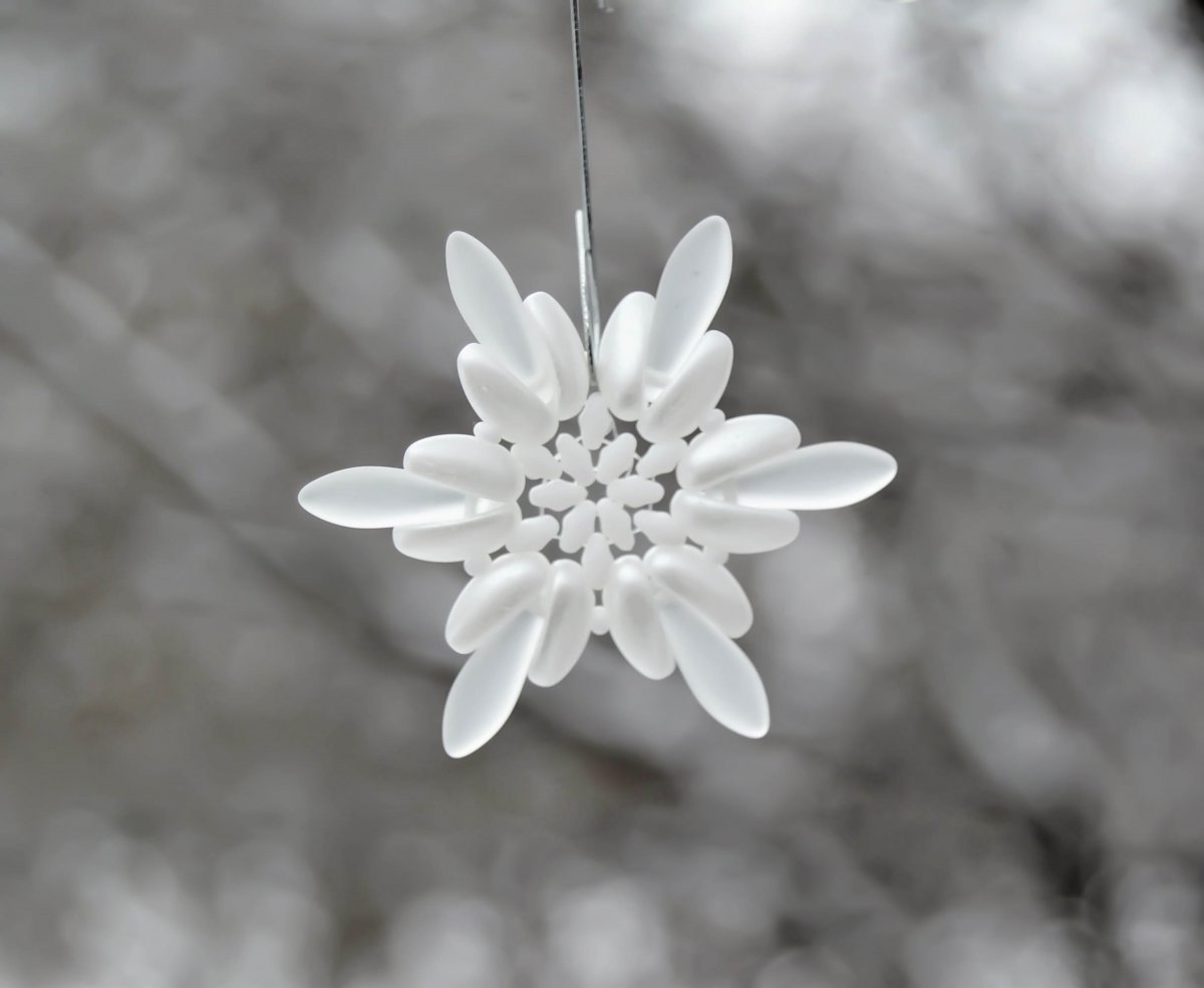 Bílá vločka - dekorace