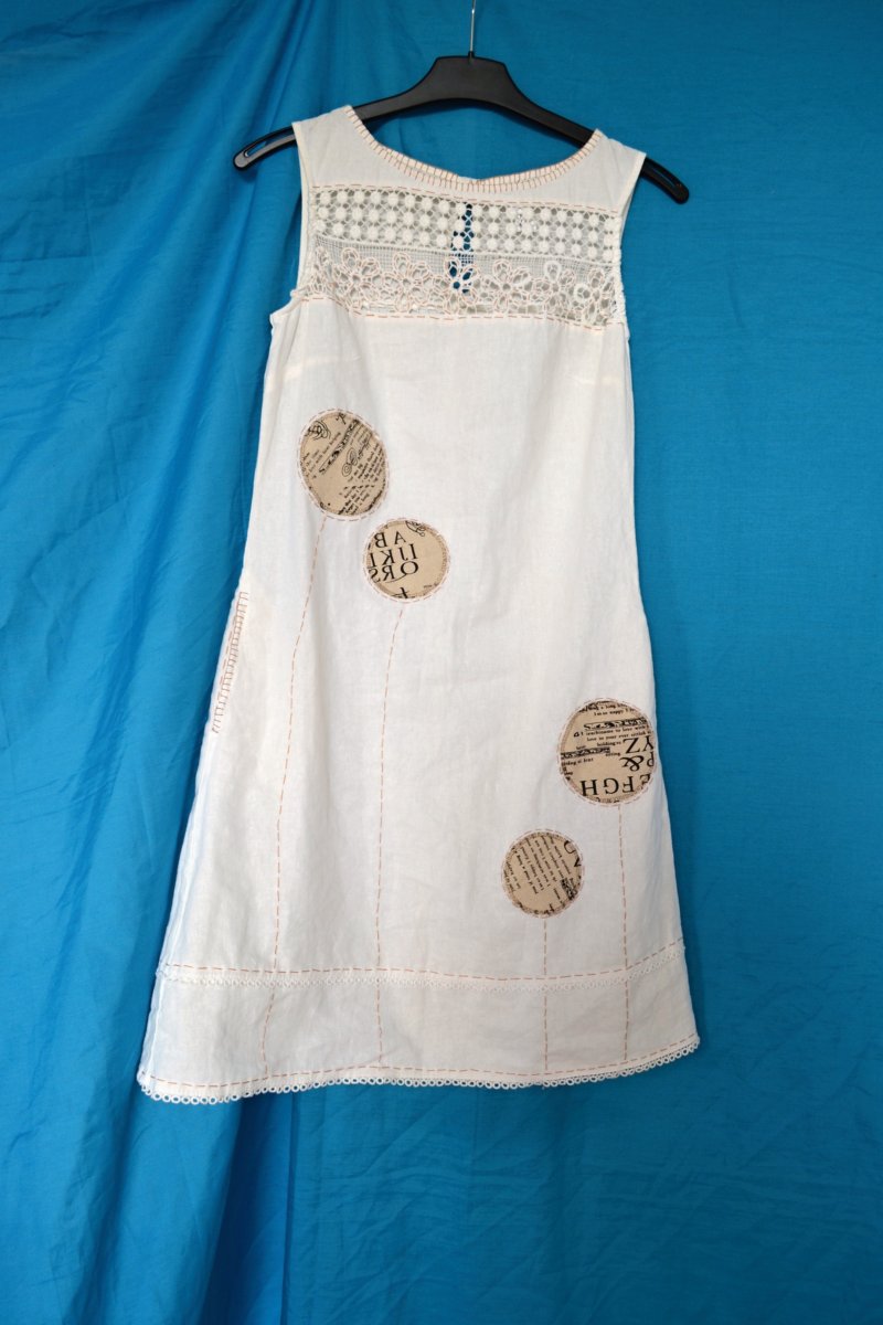 Lněné recy šaty Touha keltské Doileag vel.34/36