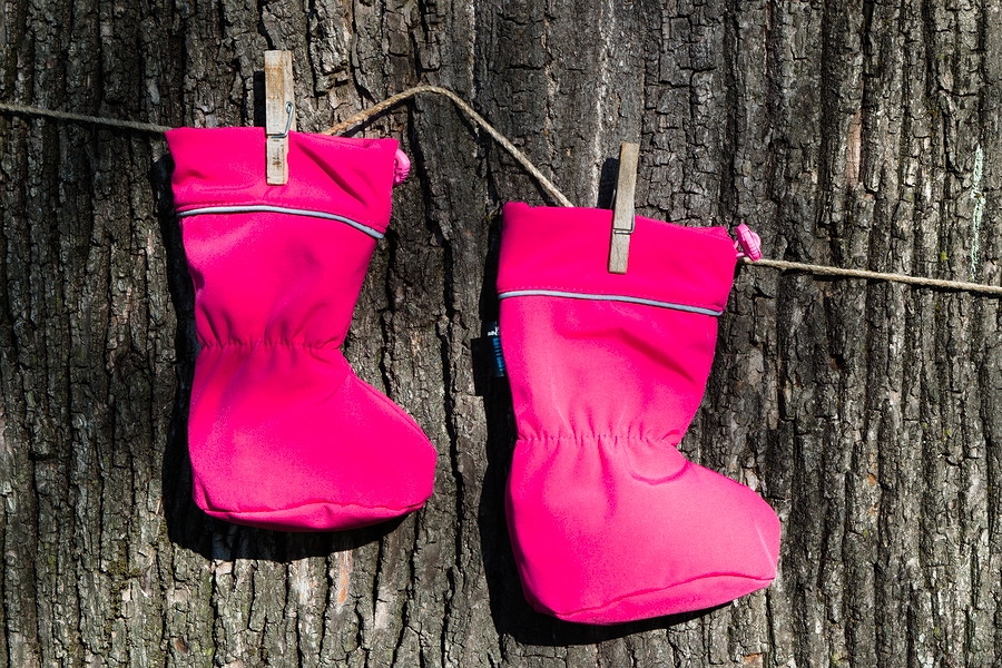 Merino Botičky -  Softshell /  Fuchsiový 