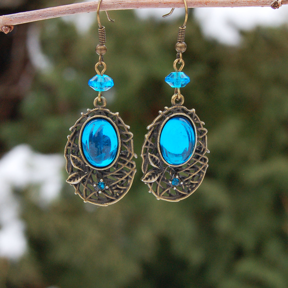 Tyrkysové náušnice