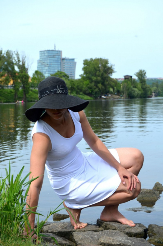 Basic Lycra Dress White