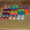 23 párů kabošonů plast průměr 1,2 cm