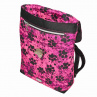 Peštovka městský batoh CITY BAG *Tlapky fluo růžové*