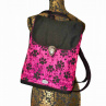 Peštovka městský batoh CITY BAG *Tlapky fluo růžové*