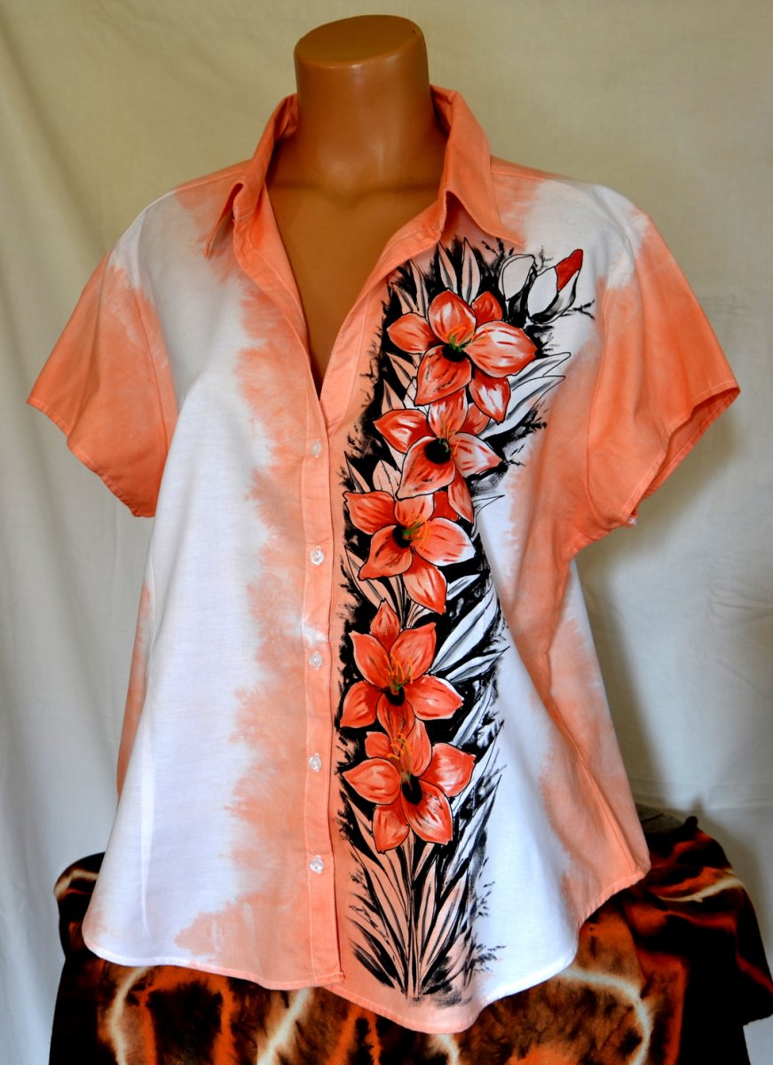 Halenka s liliemi, 2XL