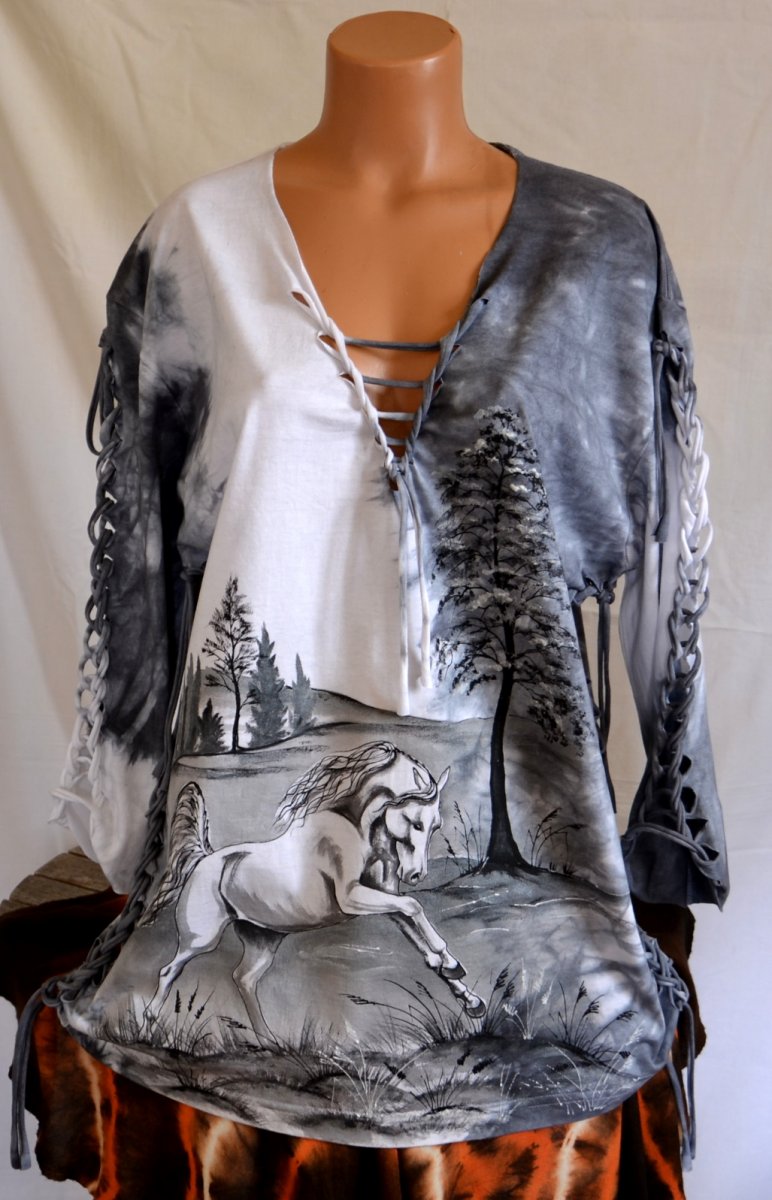 Šedé prostříhané tričko s běloušem, 3XL