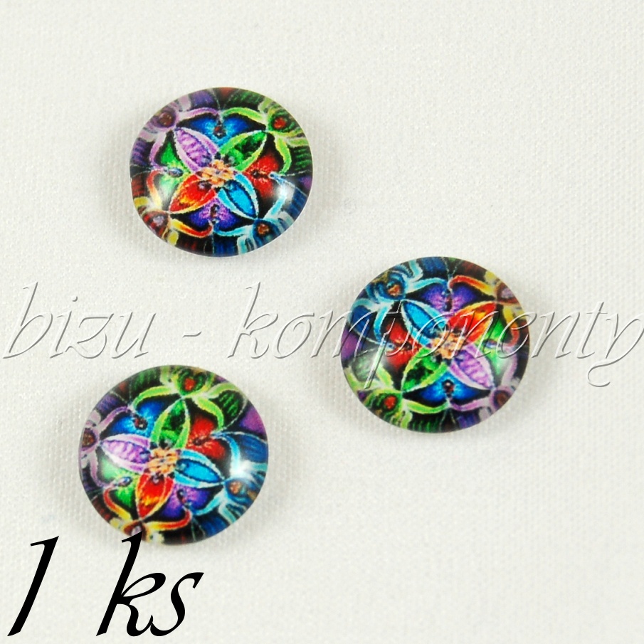 Skleněný kabošon magický, 12 mm (35 2054)