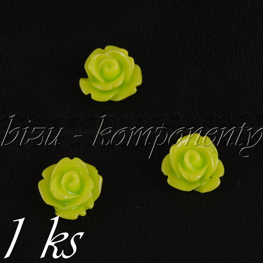 Kabošon světle zelená růžička (35 0123)