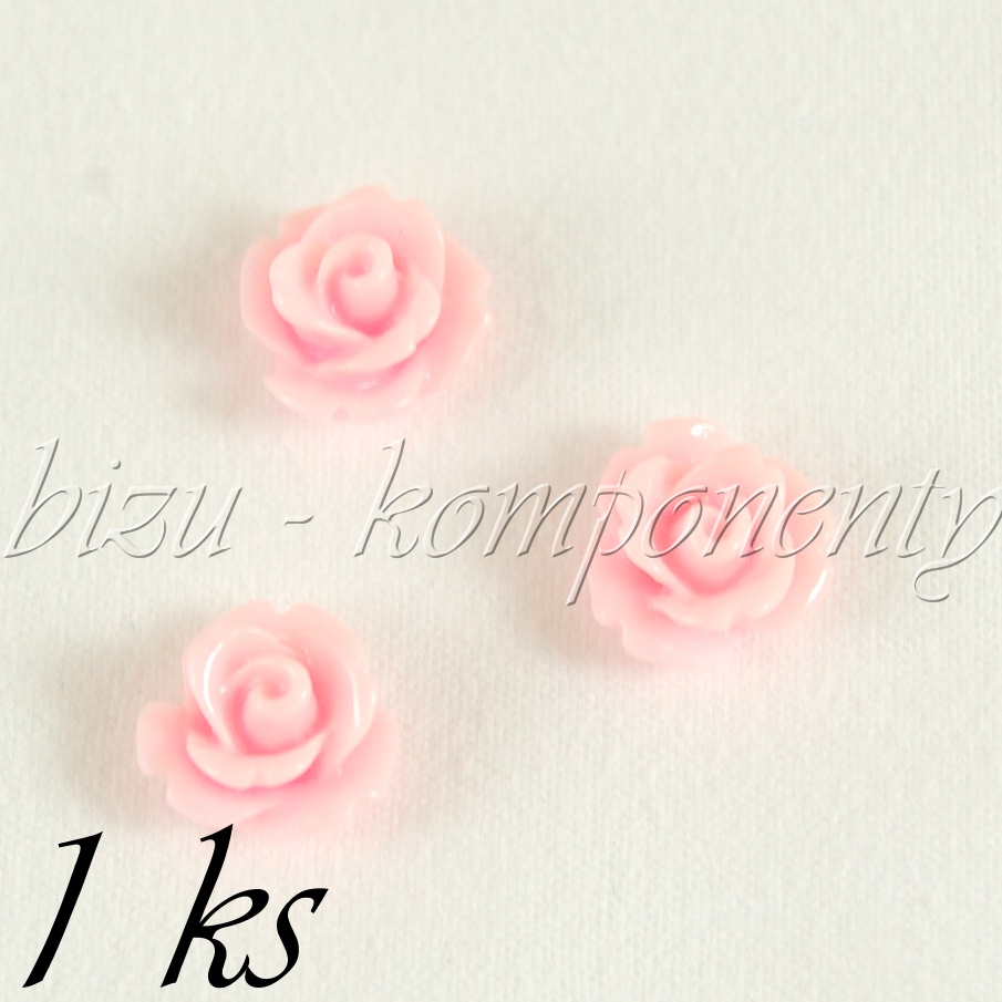 Kabošon světle růžová růžička (35 0122)