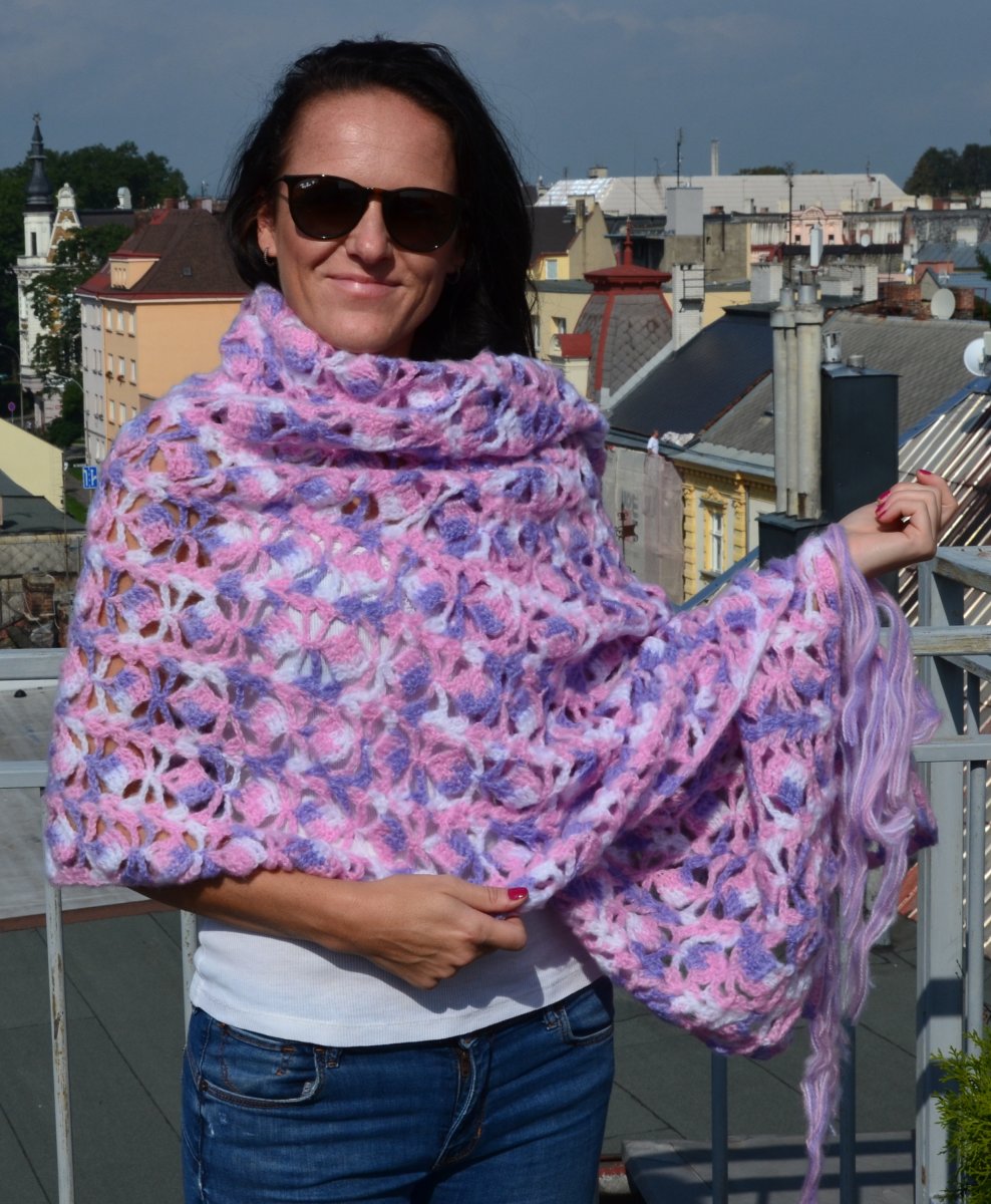 Romantický šál - pléd