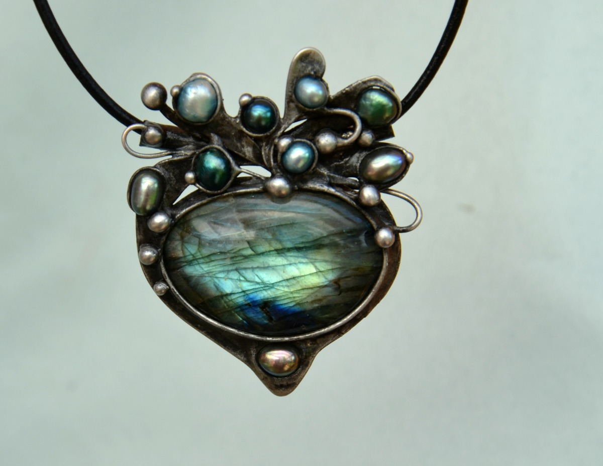 Slavnostní - labradorit, perla