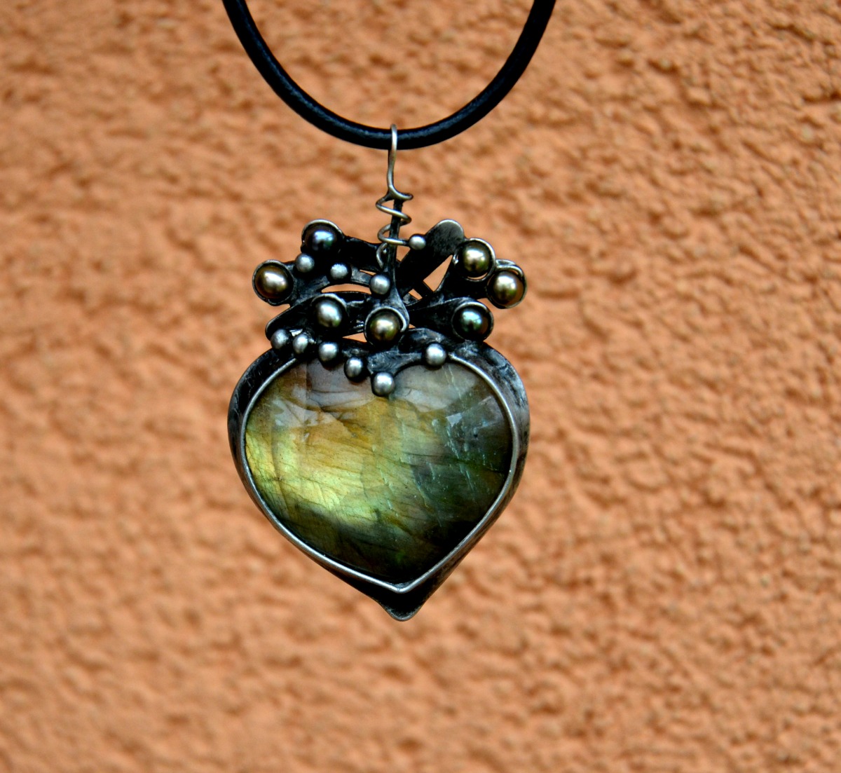 Srdce - labradorit