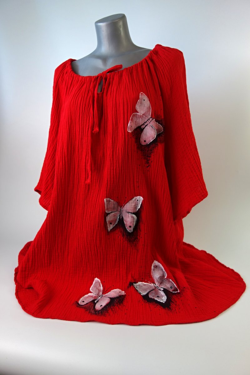 Halenka z mušelínu... i jiné barvy (3XL-5XL)