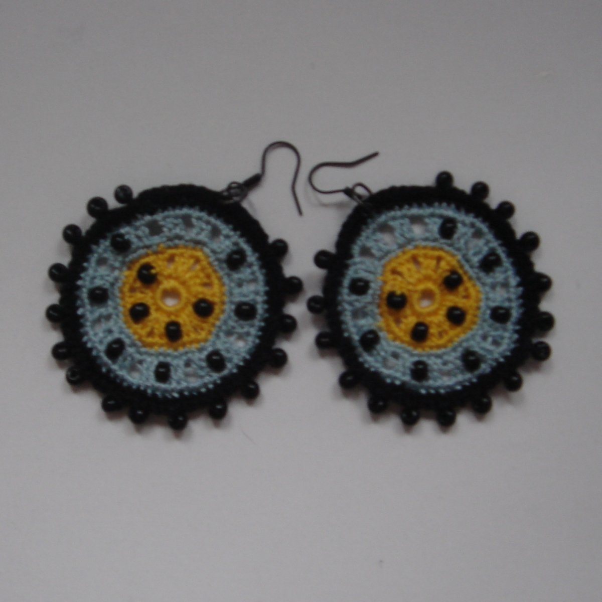 Samba - háčkované náušnice