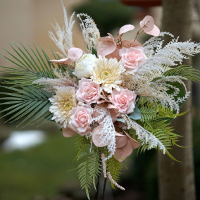 Svatební kytice v boho stylu