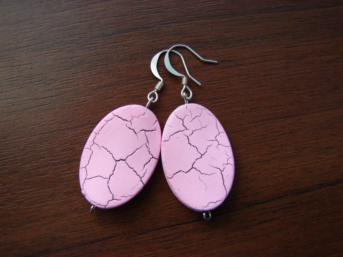 Náušnice růžové 