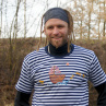 Malované triko loďka na rybí vlně S-XXL ( na objednávku)