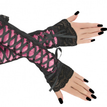 Dámské společenské růžové rukavice 1M