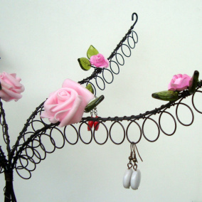 Růže stromková - šperkovnice v růžové