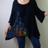 Halenka z mušelínu -kreše  4XL a 5XL