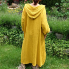 Šaty z mušelínu  a s kapucí  4XL-5XL