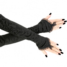Černé bezprsté rukavice opera 0750A